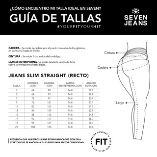 Foto 5 | Foto 5 | Jeans Mom Slim Mujer Cintura Alta Algodon Seven Jeans 4236stme