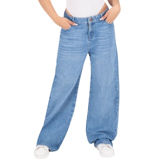 Foto 1 | Foto 1 | Pantalón Mom Britos Jeans Mujer Mezclilla Azul 025698