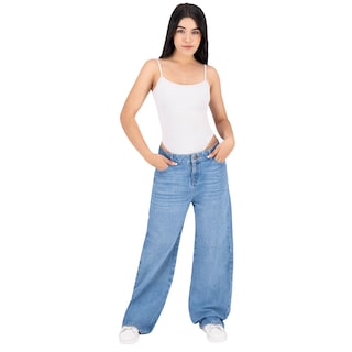 Foto 3 | Foto 3 | Pantalón Mom Britos Jeans Mujer Mezclilla Azul 025698