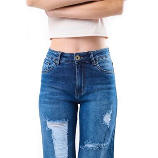 Foto 3 | Foto 3 | Jeans Wide Leg Fit /juvenil 4061 (azul Medio)) Multicolor