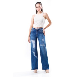 Foto 1 | Foto 1 | Jeans Wide Leg Fit /juvenil 4061 (azul Medio)) Azul