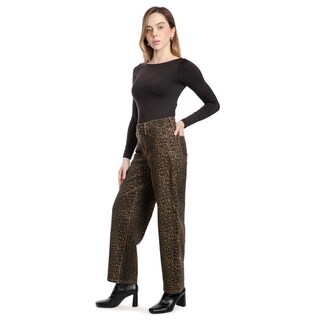 Foto 2 | Foto 2 | Jeans Barrel Animal Print /juvenil 7234 (animal Print) Cafe