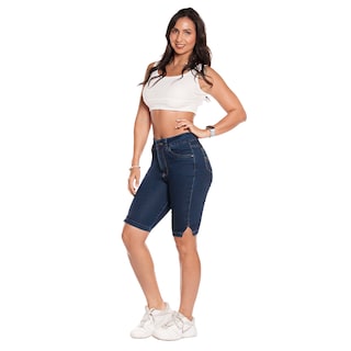 Foto 1 | Foto 1 | Pantalón Pescador Mezclilla Stretch para Mujer