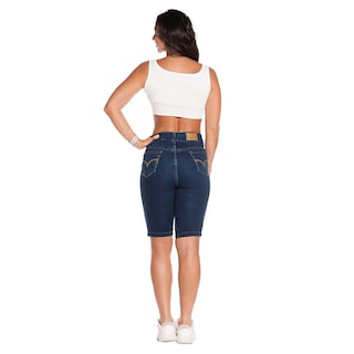 Foto 4 | Foto 4 | Pantalón Pescador Mezclilla Stretch para Mujer