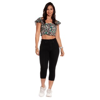 Foto 1 | Foto 1 | Pantalon Capri Pineda Jeans Mezclilla Stretch para Dama