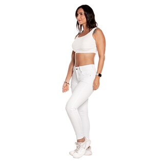 Foto 2 | Foto 2 | Pantalón de Mezclilla Pineda Jeans color Blanco Tiro Alto Strech para Dama