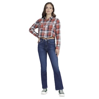 Foto 4 | Foto 4 | Jeans Lee Skinny Flare Fit 351 color Azul para Mujer