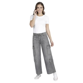 Foto 4 | Foto 4 | Jeans Lee Wide Leg Fit 343 color Gris para Mujer