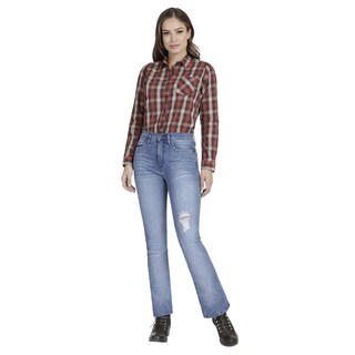 Foto 4 | Foto 4 | Jeans Lee Skinny Flare Fit 357 color Azul para Mujer