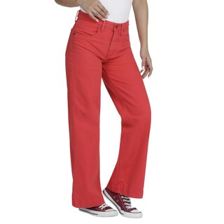Foto 2 | Foto 2 | Jeans Lee Wide Leg Fit 3XX color Rojo para Mujer