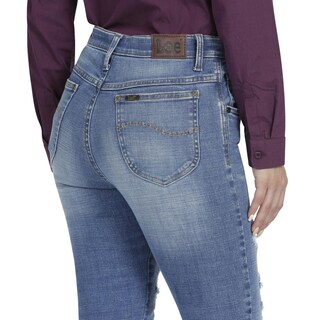 Foto 5 | Foto 5 | Jeans Mujer Lee Skinny Fit 345 Color Azul
