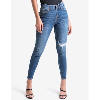 Foto 1 | Foto 1 | Jeans Skinny Roman Fashion J-BAL-6423-MEDIO-TR color Azul con Stretch para Mujer