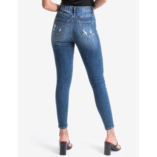 Foto 3 | Foto 3 | Jeans Skinny Roman Fashion J-BAL-6423-MEDIO-TR color Azul con Stretch para Mujer