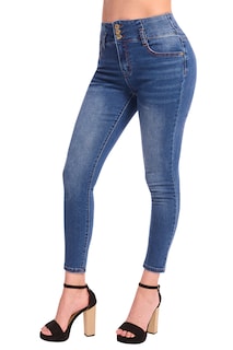 Foto 2 | Foto 2 | Jeans Devendi color Azul Mezclilla Colombiano