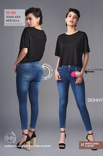 Foto 3 | Foto 3 | Jeans Devendi color Azul Mezclilla Colombiano