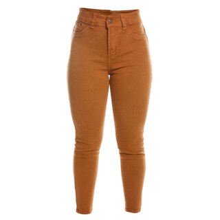 Foto 3 | Foto 3 | Pantalón de Mezclilla Skinny Tiro Alto Pineda Jeans Camel
