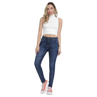 Foto 4 | Foto 4 | Jeans Lee Azul Skinny para Mujer