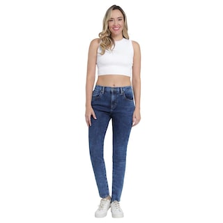 Foto 4 | Foto 4 | Jeans Lee Skinny Cintura Extra Alta 446 Azules para Mujer