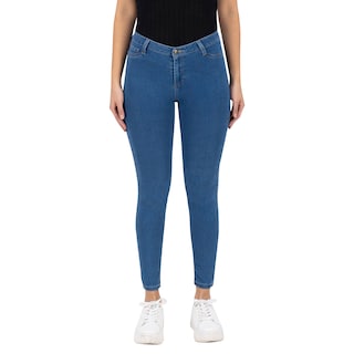 Foto 1 | Foto 1 | Jeans Skinny Britos Tiro Medio 024497 Azul para  Mujer