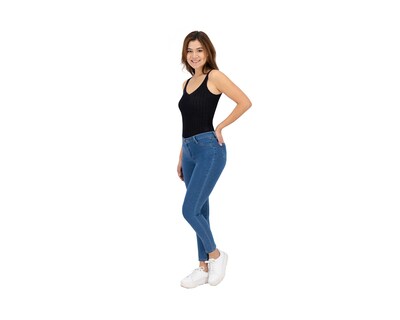 Foto 3 | Foto 3 | Jeans Skinny Britos Tiro Medio 024497 Azul para  Mujer
