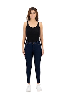 Foto 2 | Foto 2 | Jeans Skinny Britos Tiro Medio 020086 Azul para Mujer