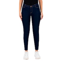 Jeans Skinny Britos Tiro Medio 020086 Azul para Mujer