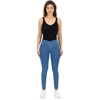 Foto 2 | Foto 2 | Jeans Skinny Britos Tiro Medio Azul para Mujer