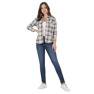 Foto 4 | Foto 4 | Jeans Mujer Lee Skinny Fit 445 Azul Marino