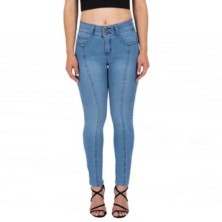Foto 1 | Foto 1 | Pantalón Skinny Britos Jeans Mujer Azul Corazón 025025