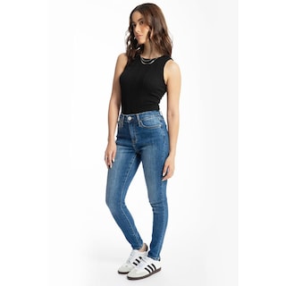 Foto 3 | Foto 3 | Jeans Skinny Con Deslaves Juvenil, 6695 (mezclilla Tono Medio) Azul