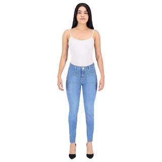 Foto 3 | Foto 3 | Pantalón Skinny Britos Jeans Mujer Mezclilla Azul 025577