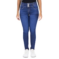 Pantalón Skinny Britos Jeans Mujer Mezclilla Azul 025585