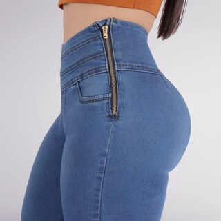 Foto 2 | Foto 2 | Jeans Elásticos Sea Brazil con Cierre Corte Colombiano para Mujer