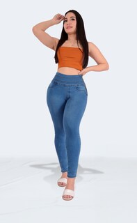 Foto 3 | Foto 3 | Jeans Elásticos Sea Brazil con Cierre Corte Colombiano para Mujer