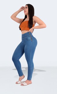 Foto 4 | Foto 4 | Jeans Elásticos Sea Brazil con Cierre Corte Colombiano para Mujer