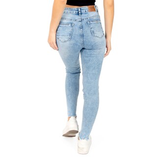 Foto 3 | Foto 3 | Jeans Para Mujer Skinny Básico Deslavado Quarry