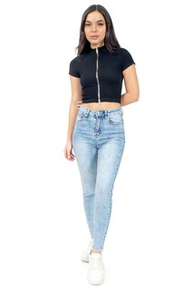 Foto 4 | Foto 4 | Jeans Para Mujer Skinny Básico Deslavado Quarry
