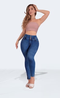 Foto 6 | Foto 6 | Jeans Colombianos Mujer Con Faja Y Realce De Glúteos - Sea Brazil 3966/04