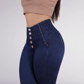 Foto 2 | Foto 2 | Jeans Para Mujer – Corte Colombiano, Tela Elástica, Realce De Glúteos, Cintura Alta 3921/02