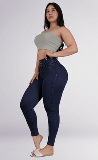 Foto 4 | Foto 4 | Jeans Para Mujer – Corte Colombiano, Tela Elástica, Realce De Glúteos, Cintura Alta 3786/02