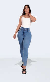 Foto 6 | Foto 6 | Jeans Pantalón De Mezclilla Levanta Pompa Corte Colombiano 3769/05