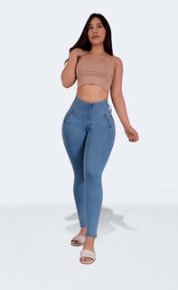 Foto 8 | Foto 8 | Jeans Faja Dama Levanta Pompa Sea Brazil 3671/05