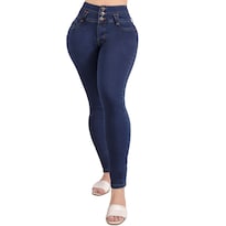 Jeans Levanta Pompa Sea Brazil 2984/02 Azul Para Mujer