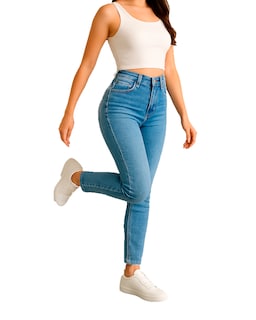 Foto 1 | Foto 1 | Pantalón Skinny De Mezclilla Para Mujer Ocean Point Corte Tiro Alto
