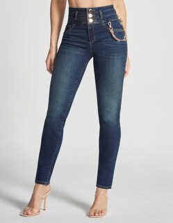 Foto 1 | Foto 1 | Jeans Mujer Skinny Cintura Alta Push Up 0065stob Seven Jeans