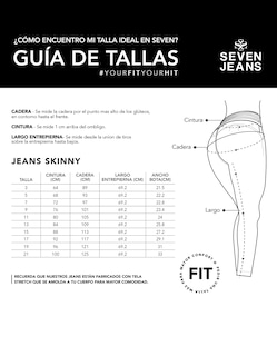 Foto 7 | Foto 7 | Jeans Mujer Skinny Cintura Alta 7032oliv Seven Jeans