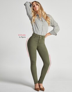 Foto 5 | Foto 5 | Jeans Mujer Skinny Cintura Alta 7032oliv Seven Jeans