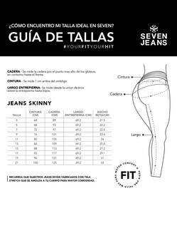 Foto 7 | Foto 7 | Jeans Mujer Skinny Cintura Alta 7032oliv Seven Jeans
