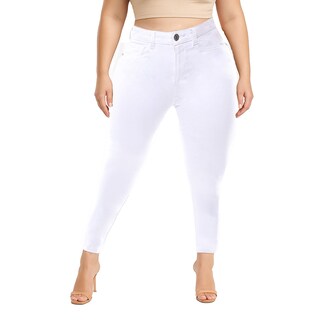 Foto 1 | Foto 1 | Jeans Curvy Super Skinny Blanco Tiro Alto