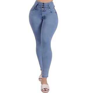 Foto 1 | Foto 1 | Jeans Para Mujer Corte Colombiano Levanta Pompas Sea Brazil 3750/05